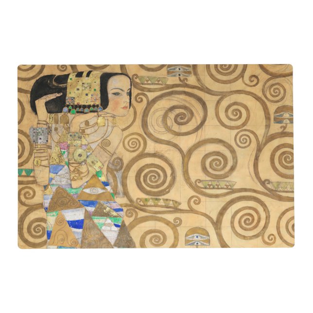 Gustav Klimt - Expectation, Stoclet Frieze Placemat (Front)
