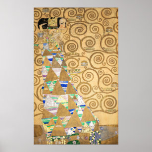 Gustav Klimt - Expectation, Stoclet Frieze Poster