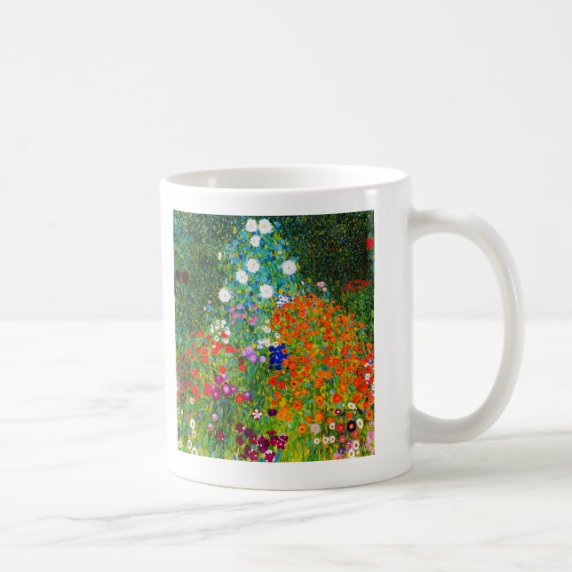 Gustav Klimt , "Farm Garden" Coffee Mug (Right)