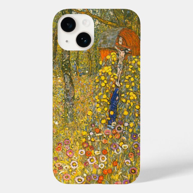 Gustav Klimt Farm Garden with Crucifix Case-Mate iPhone Case (Back)