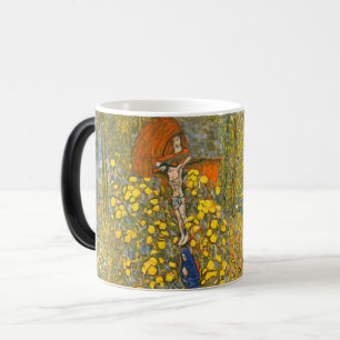 Gustav Klimt Farm Garden with Crucifix Color Morph Mug