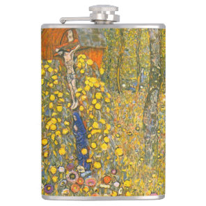 Gustav Klimt Farm Garden with Crucifix Flask