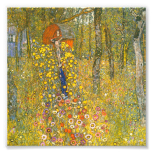 Gustav Klimt Farm Garden with Crucifix Photo Print