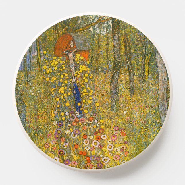 Gustav Klimt Farm Garden with Crucifix PopSocket (Popsocket)