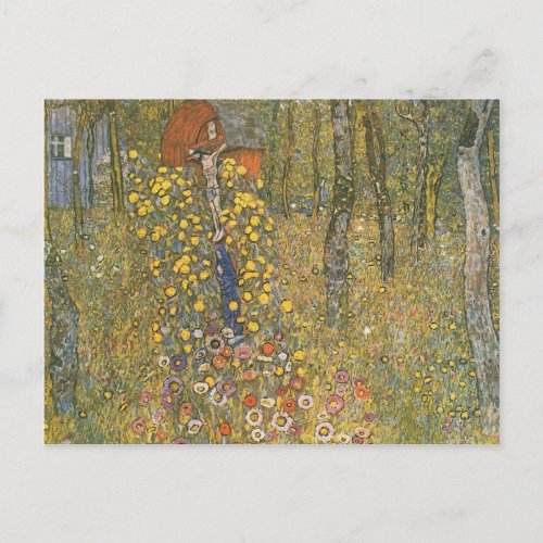 Gustav Klimt_ Farm Garden with Crucifix Postcard