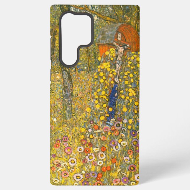 Gustav Klimt Farm Garden with Crucifix Samsung Galaxy Case (Back)