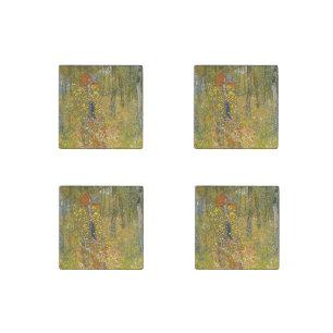 Gustav Klimt Farm Garden with Crucifix Stone Magnet