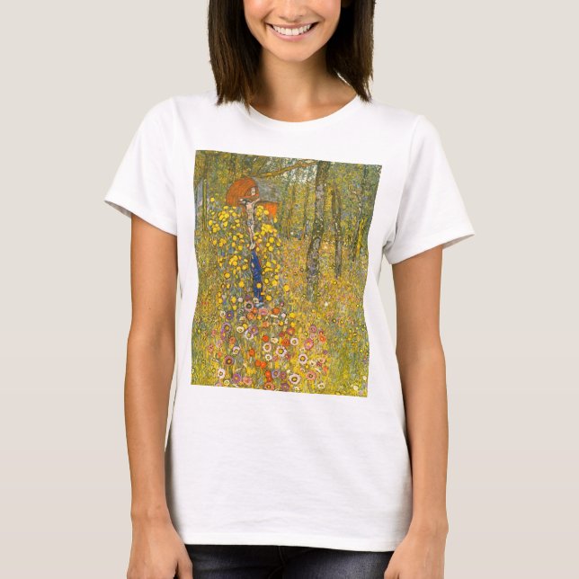 Gustav Klimt Farm Garden with Crucifix T-Shirt (Front)