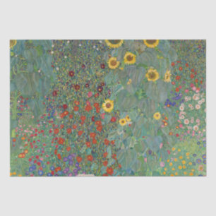Gustav Klimt Farm Garden with Sunflowers (1907) Tissue Paper