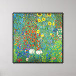 Gustav Klimt - Farm Garden with Sunflowers Canvas Print