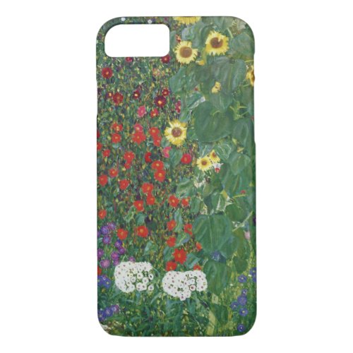Gustav Klimt _ Farm Garden with Sunflowers iPhone 87 Case
