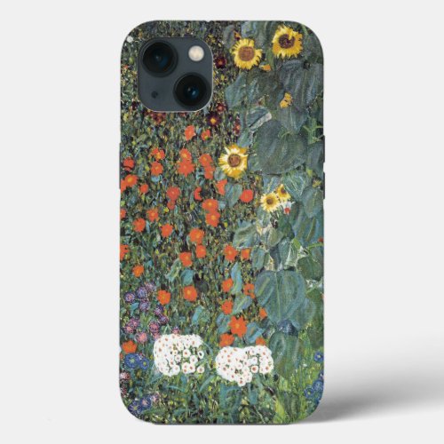 Gustav Klimt Farm Garden with Sunflowers iPhone 13 Case