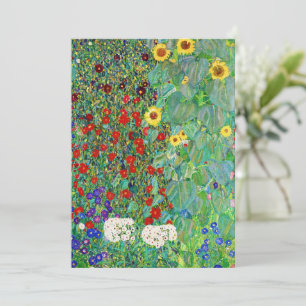 Gustav Klimt Farm Garden With Sunflowers Painting