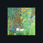 Gustav Klimt Farm Garden With Sunflowers Painting Canvas Print<br><div class="desc">Gustav Klimt Farm Garden With Sunflowers Floral Vintage Art Nouveau Painting</div>