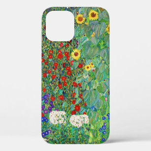 Gustav Klimt Farm Garden With Sunflowers Painting iPhone 12 Case