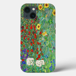 Gustav Klimt Farm Garden With Sunflowers Painting iPhone 13 Case