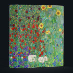 Gustav Klimt Farm Garden With Sunflowers Painting Mini Binder<br><div class="desc">Gustav Klimt Farm Garden With Sunflowers Floral Vintage Art Nouveau Painting</div>