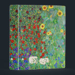 Gustav Klimt Farm Garden With Sunflowers Painting Mini Binder<br><div class="desc">Gustav Klimt Farm Garden With Sunflowers Floral Vintage Art Nouveau Painting</div>