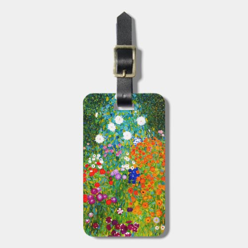 Gustav Klimt  Farmhouse garden Luggage Tag