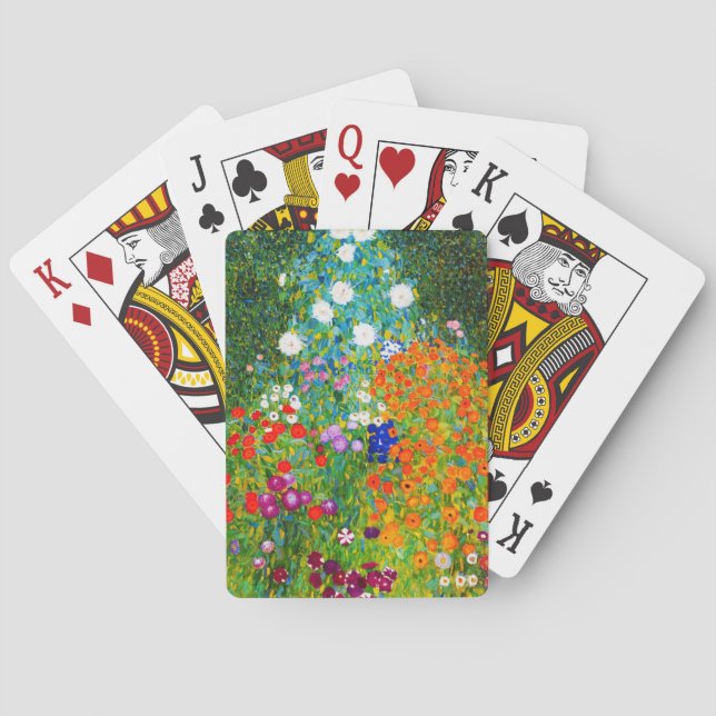 Gustav Klimt , “ Farmhouse garden ” Poker Cards (Back)