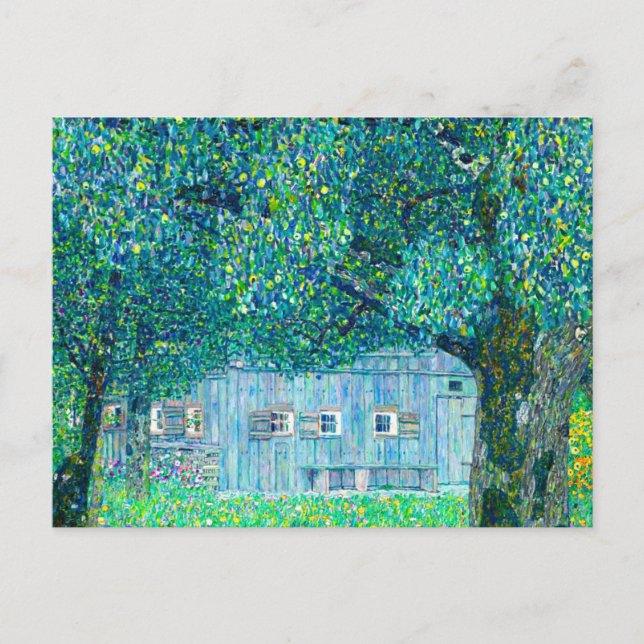 Gustav Klimt Farmhouse in Upper Austria Holiday Postcard (Front)