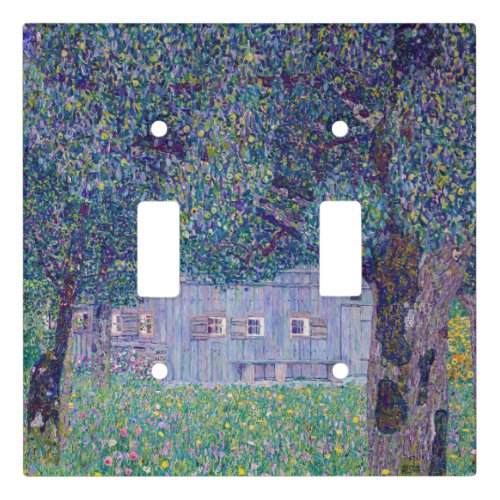 Gustav Klimt _ Farmhouse in Upper Austria Light Switch Cover