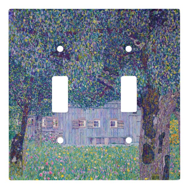 Gustav Klimt - Farmhouse in Upper Austria Light Switch Cover (Front)