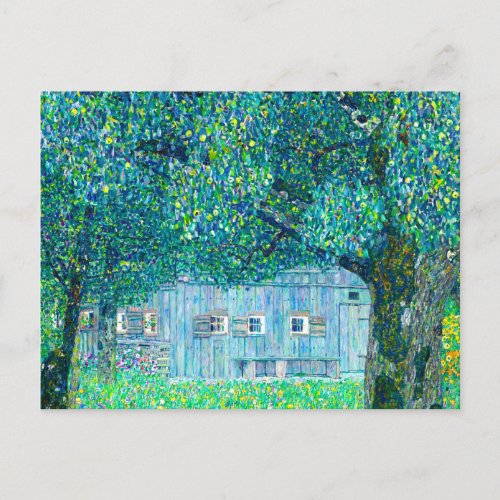 Gustav Klimt Farmhouse in Upper Austria Postcard