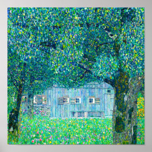 Gustav Klimt Farmhouse in Upper Austria Poster