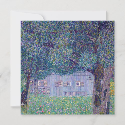 Gustav Klimt _ Farmhouse in Upper Austria Thank You Card