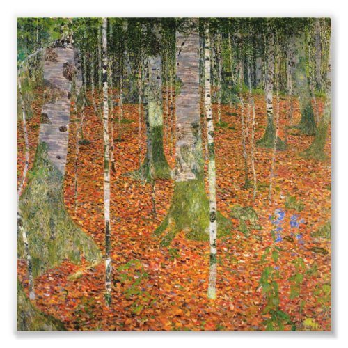Gustav Klimt _ Farmhouse With Birch Trees Photo Print