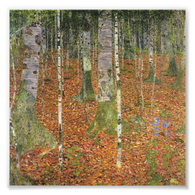 Gustav Klimt - Farmhouse With Birch Trees Photo Print (Front)