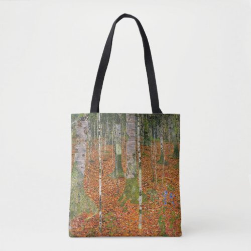 Gustav Klimt _ Farmhouse With Birch Trees Tote Bag