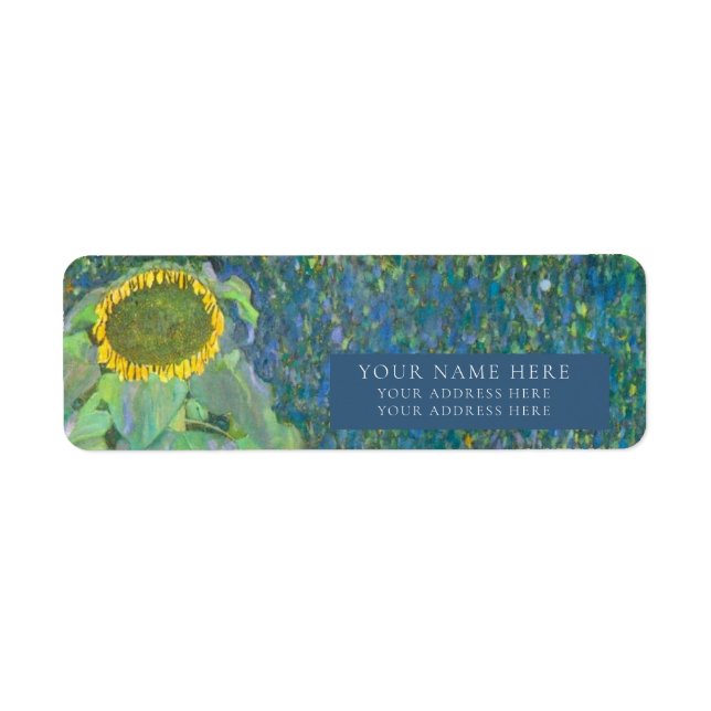 GUSTAV KLIMT FINE ART RETURN ADDRESS LABEL (Front)