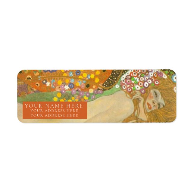 GUSTAV KLIMT FINE ART RETURN ADDRESS LABEL (Front)