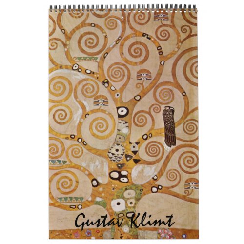 Gustav Klimt Fine Art Vintage Art Nouveau Calendar