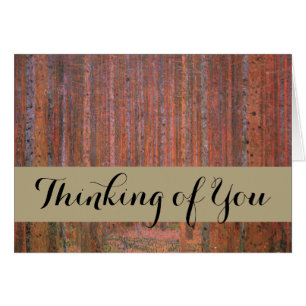 Gustav Klimt Fir Forest Tannenwald Red Trees