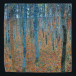 Gustav Klimt Fir Forest Tannenwald Red Trees Bandana<br><div class="desc">Vintage Gustav Klimt Fir Forest - Art Nouveau Red Trees This beautiful vintage paintings of trees is by master artist Gustav Klimt. The painting, called Fir Forest I, or Tannenwald, shows us a beautiful landscape with Red Fir Trees, through a dense forest. Gustav Klimt captured the feeling of vibrance in...</div>