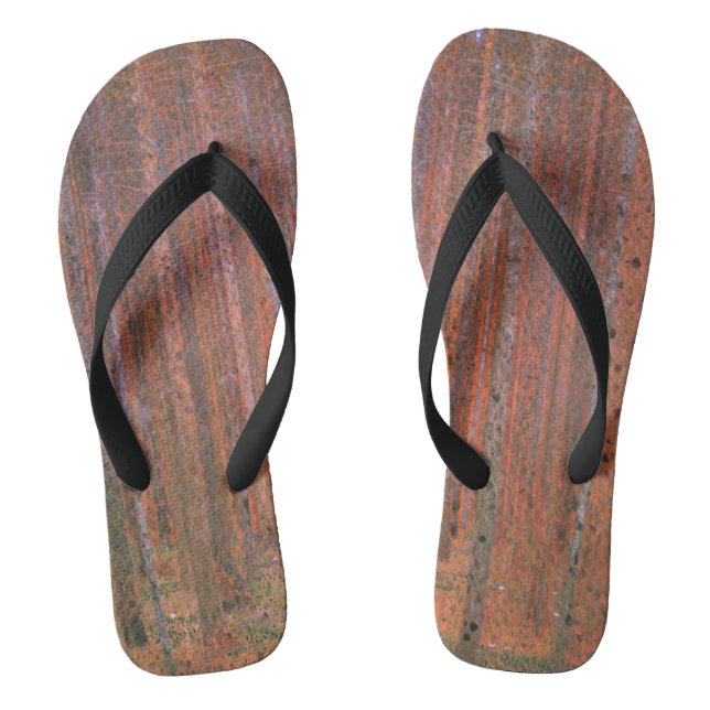 Gustav Klimt Fir Forest Tannenwald Red Trees Flip Flops (Footbed)