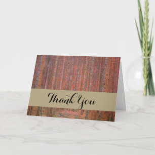 Gustav Klimt Fir Forest Tannenwald Red Trees Letterpress Thank You Card