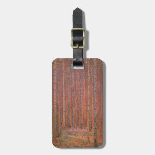 Gustav Klimt Fir Forest Tannenwald Red Trees Luggage Tag