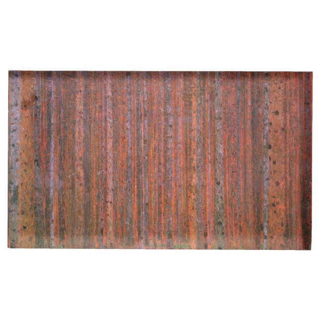 Gustav Klimt Fir Forest Tannenwald Red Trees Place Card Holder (Front)
