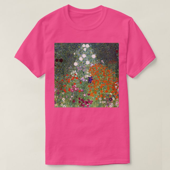 Gustav Klimt Flower Garden 2 T-Shirt (Design Front)