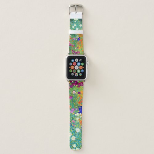 Gustav Klimt Flower Garden Apple Watch Band