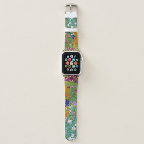 Gustav Klimt _ Flower Garden Apple Watch Band