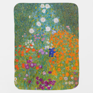 Gustav Klimt - Flower Garden Baby Blanket
