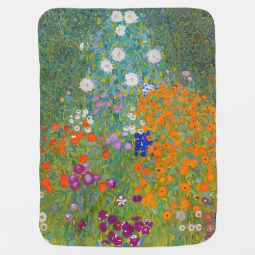 Gustav Klimt _ Flower Garden Baby Blanket