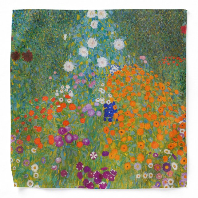 Gustav Klimt - Flower Garden Bandana (Front)