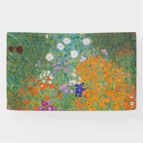 Gustav Klimt _ Flower Garden Banner
