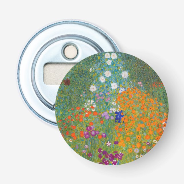 Gustav Klimt - Flower Garden Bottle Opener (Front)